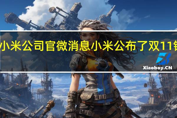 据小米公司官微消息小米公布了双11销售业绩