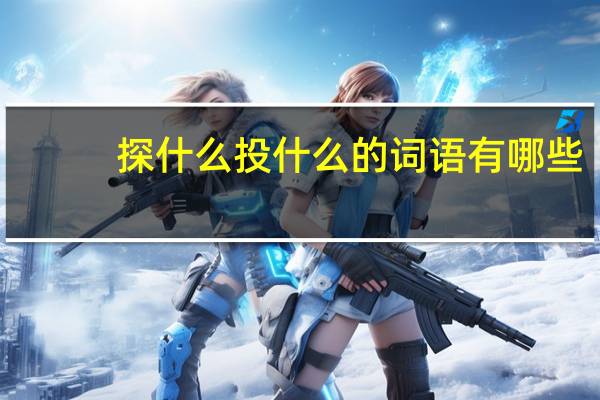 探什么投什么的词语有哪些?