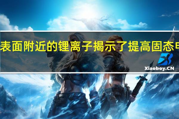 探测固体表面附近的锂离子揭示了提高固态电池性能的线索