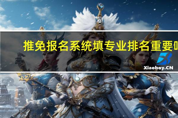 推免报名系统填专业排名重要吗