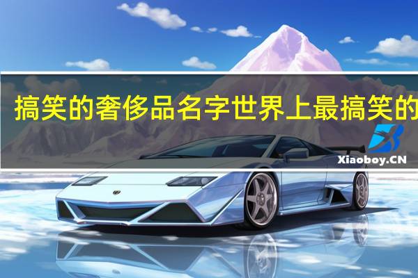 搞笑的奢侈品名字 世界上最搞笑的汉字