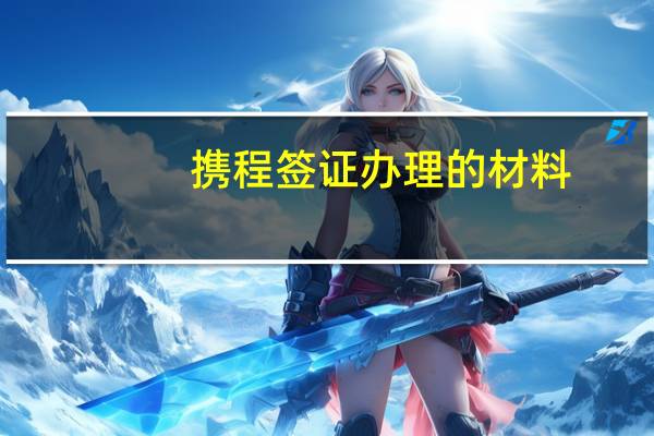 携程签证办理的材料（携程签证办理）