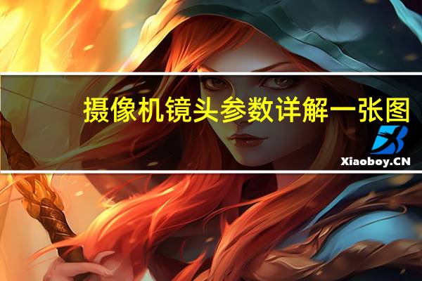 摄像机镜头参数详解一张图(摄像机镜头参数)