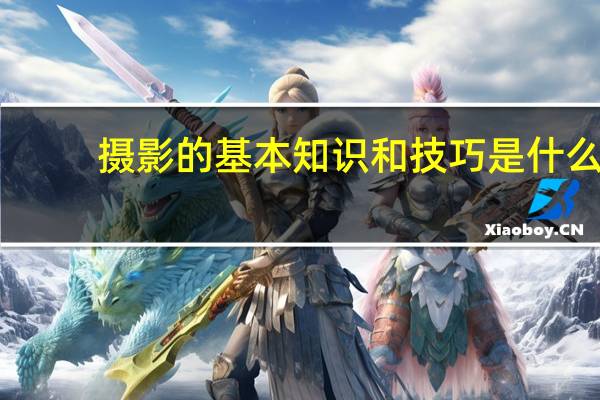 摄影的基本知识和技巧是什么
