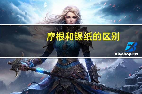 摩根和锡纸的区别