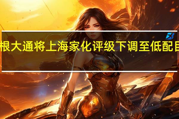 摩根大通将上海家化评级下调至低配目标价19.60元人民币即下跌15%