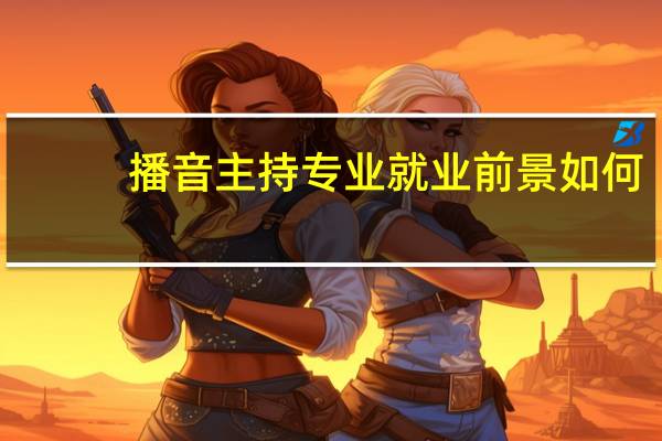 播音主持专业就业前景如何