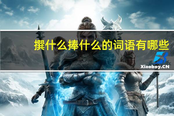撰什么捧什么的词语有哪些?