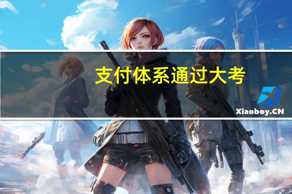 支付体系通过大考(支付体系春节大考)