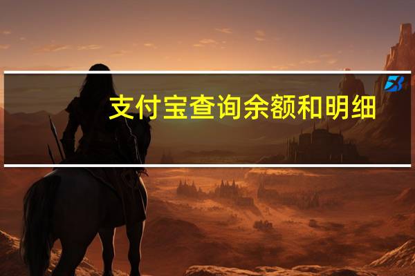 支付宝查询余额和明细（支付宝查询余额）