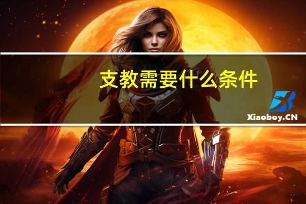 支教需要什么条件