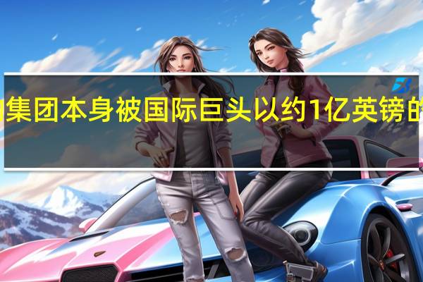 收购集团本身被国际巨头以约1亿英镑的价格收购