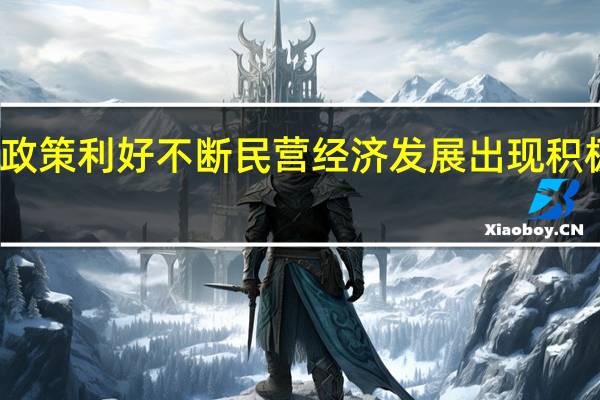 政策利好不断 民营经济发展出现积极变化