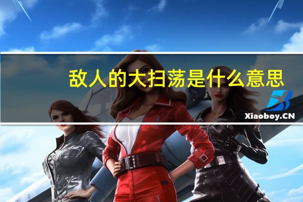 敌人的大扫荡是什么意思（大扫荡是什么意思）