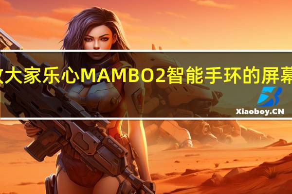 教大家乐心MAMBO2智能手环的屏幕怎么样