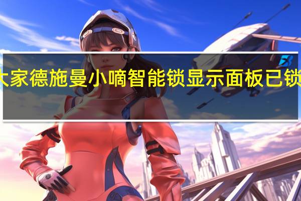教大家德施曼小嘀智能锁显示面板已锁定怎么办