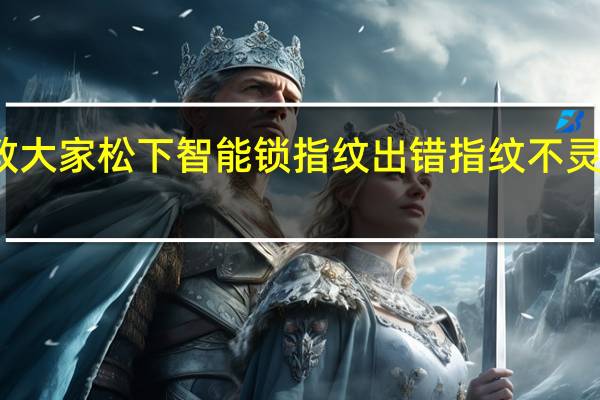 教大家松下智能锁指纹出错指纹不灵怎么办