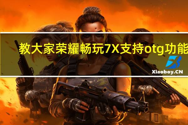 教大家荣耀畅玩7X支持otg功能吗