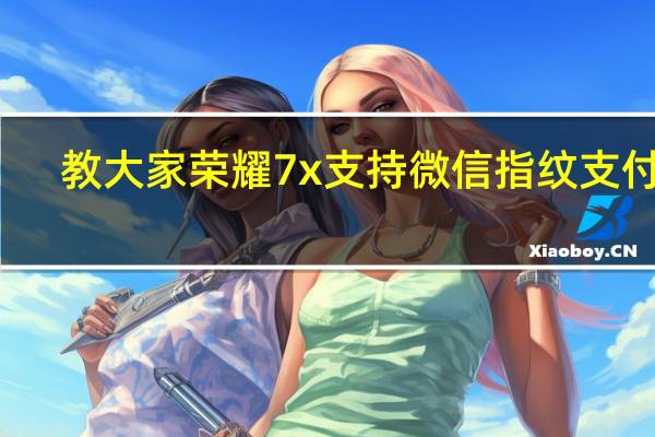 教大家荣耀7x支持微信指纹支付吗