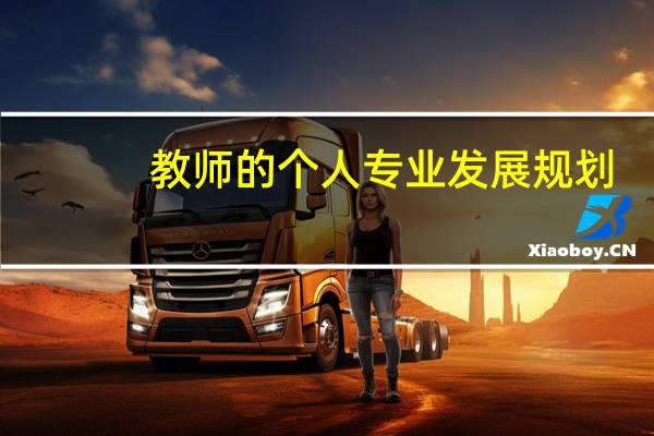教师的个人专业发展规划（教师专业自我发展规划）