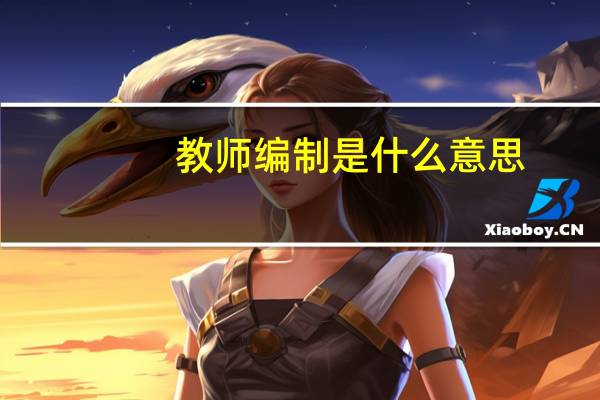 教师编制是什么意思