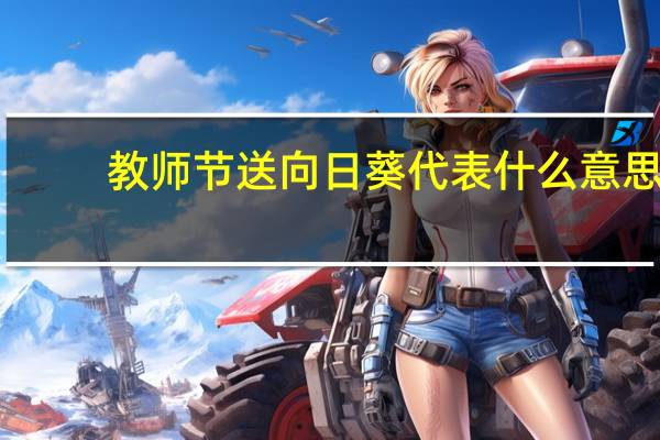 教师节送向日葵代表什么意思