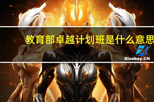 教育部卓越计划班是什么意思