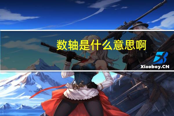 数轴是什么意思啊（数轴是什么意思）
