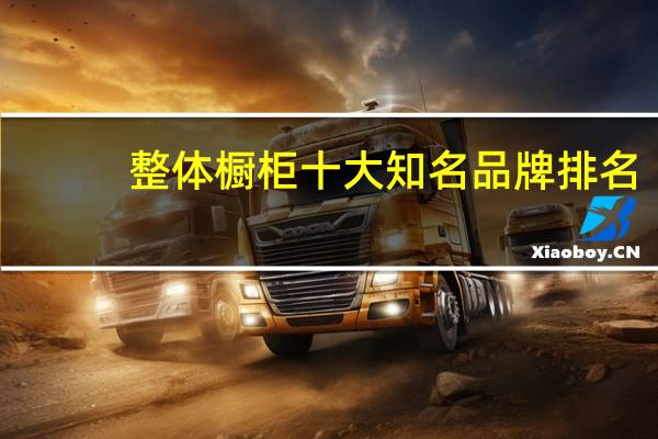 整体橱柜十大知名品牌排名