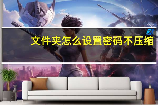 文件夹怎么设置密码不压缩（文件夹怎么设置密码不压缩）