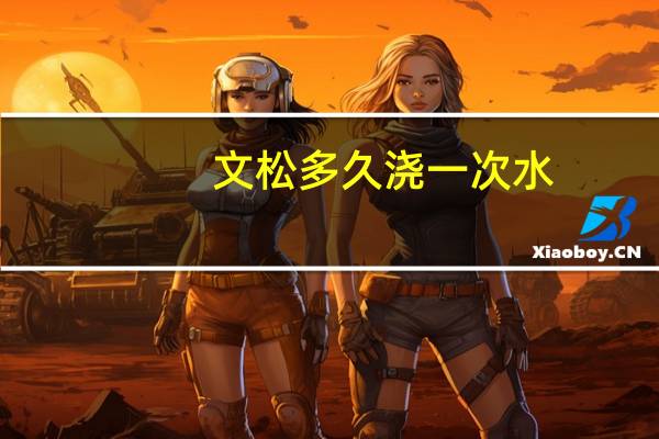 文松多久浇一次水