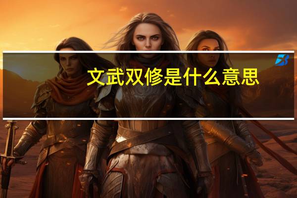 文武双修是什么意思