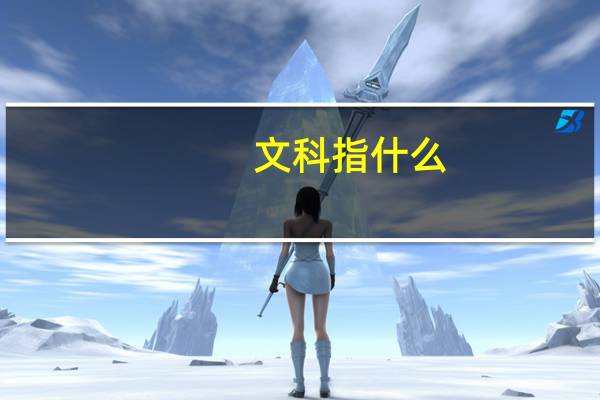 文科指什么