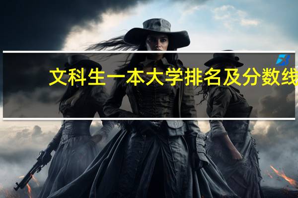 文科生一本大学排名及分数线