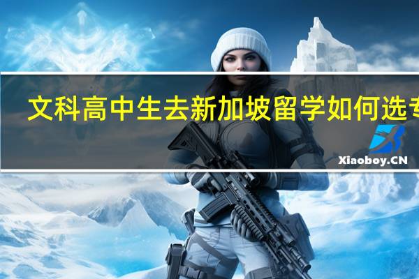 文科高中生去新加坡留学如何选专业