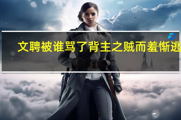 文聘被谁骂了背主之贼而羞惭逃走(文聘)