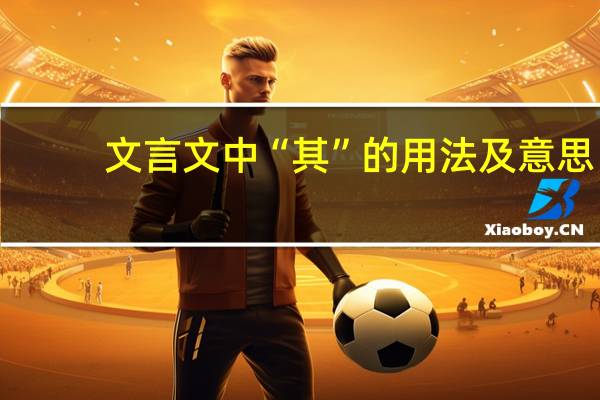 文言文中“其”的用法及意思