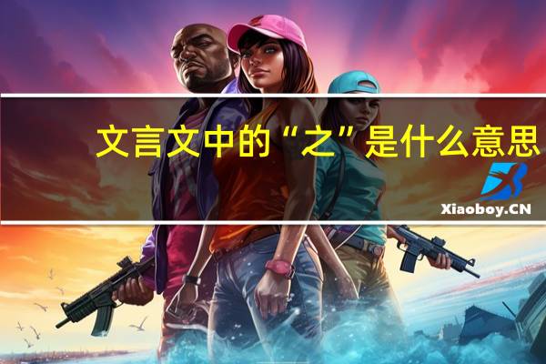 文言文中的“之”是什么意思