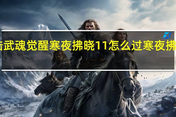 斗罗大陆武魂觉醒寒夜拂晓11怎么过 寒夜拂晓11过关阵容