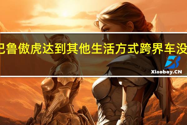 斯巴鲁傲虎达到其他生活方式跨界车没有的部分