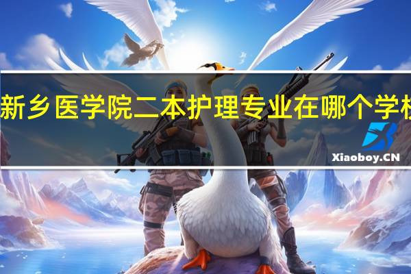 新乡医学院二本护理专业在哪个学校上课