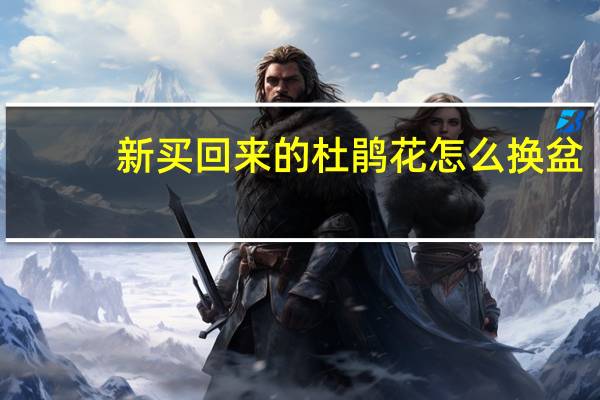 新买回来的杜鹃花怎么换盆