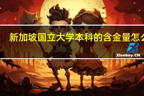 新加坡国立大学本科的含金量怎么样