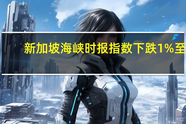 新加坡海峡时报指数下跌1%至3,186.44点