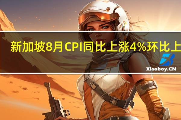 新加坡8月CPI 同比上涨4% 环比上涨0.9%