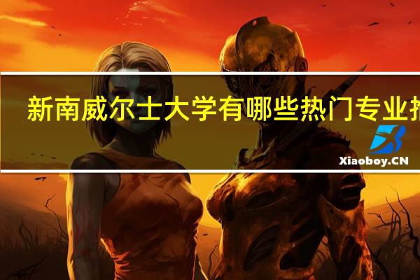 新南威尔士大学有哪些热门专业推荐