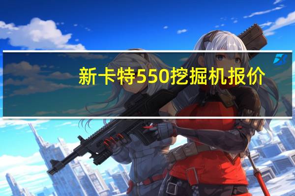新卡特550挖掘机报价