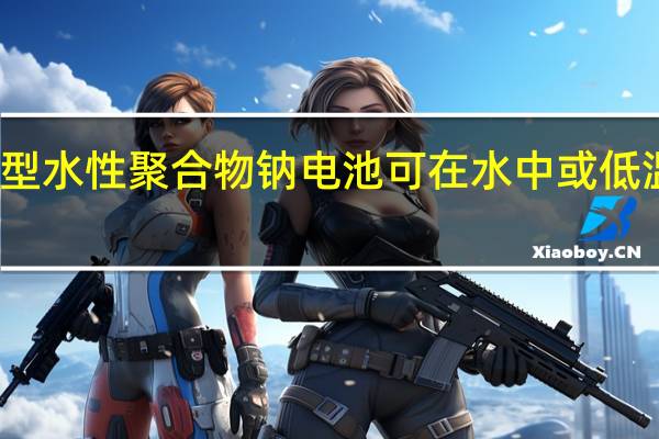 新型水性聚合物钠电池可在水中或低温下运行