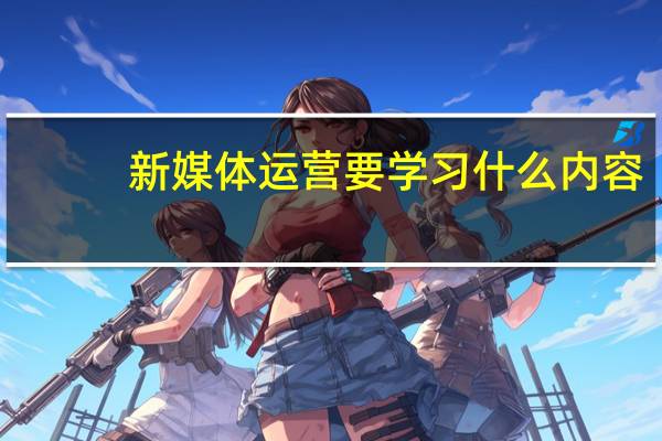 新媒体运营要学习什么内容