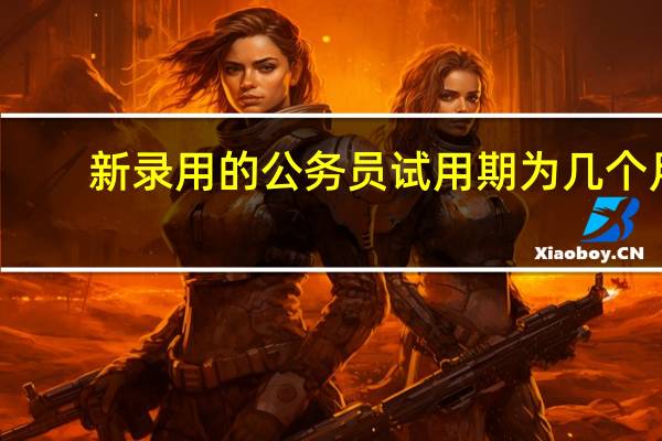 新录用的公务员试用期为几个月